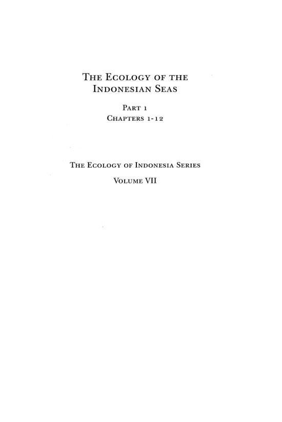 THE ECOLOGY OF INDONESIA SERIES Copyright Copyright 1997 Dalhousie - photo 4