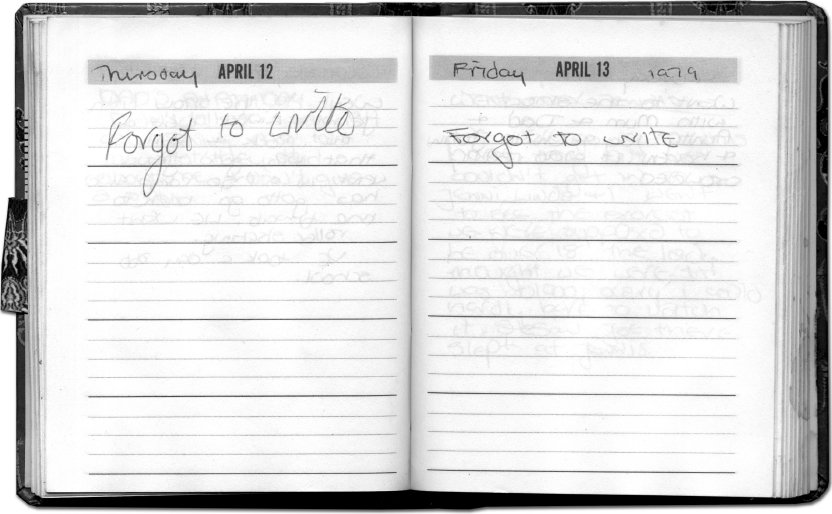 Thursday April 12 Forgot to write Friday April 13 1979 Forgot to write - photo 4