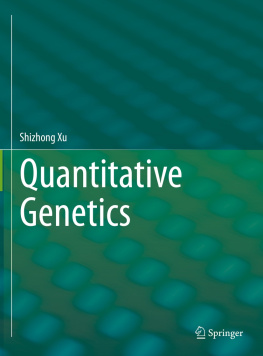 Shizhong Xu (geneticist) - Quantitative Genetics