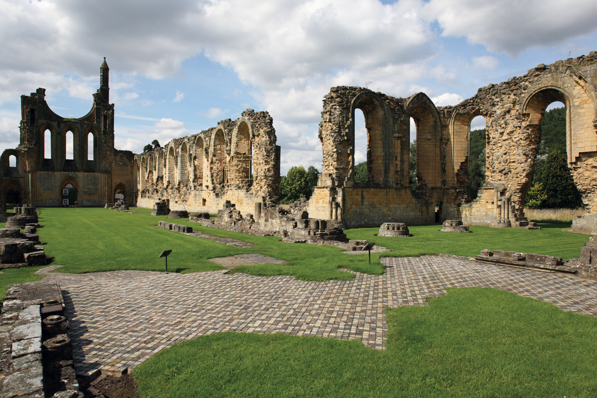 Byland Abbey ruins Cistercian Yorkshire built in the thirteenth century - photo 7