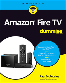 Paul McFedries Amazon Fire TV For Dummies