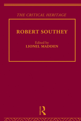 Lionel Madden - Robert Southey