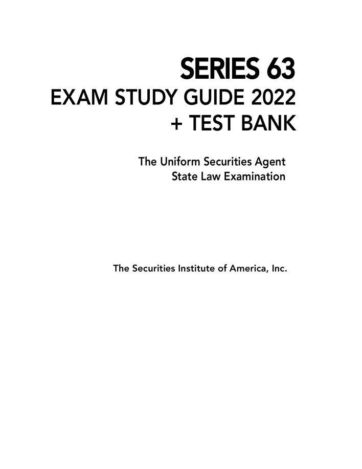 SECURITIES INSTITUTE SERIES The Securities Institute of America proudly - photo 2