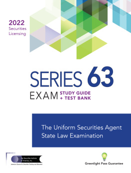 The Securities Institute of America - Series 63 Exam Study Guide 2022 + Test Bank