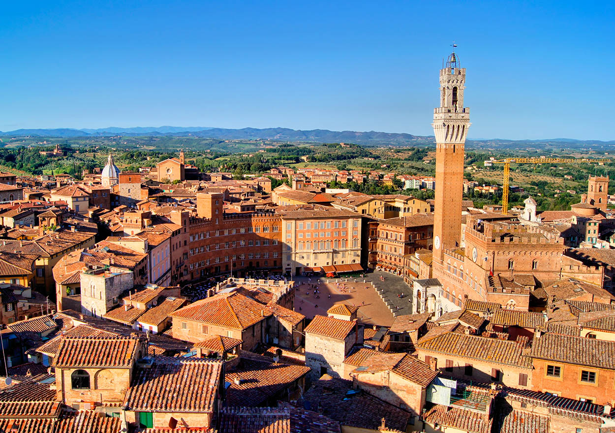 Aerial view of Siena Shutterstock The variety of landscapes within this - photo 3