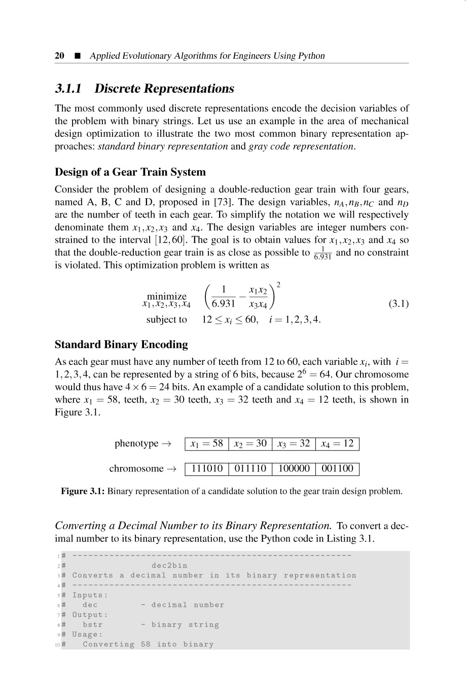 Applied Evolutionary Algorithms for Engineers Using Python - photo 27