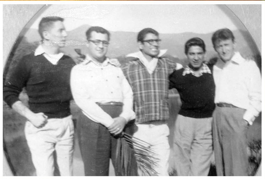 Seen here from left to right are Chuck Rowland an unidentified man Rudi - photo 5