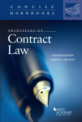 Robert A. Hillman - Principles of Contract Law