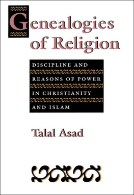 Talal Asad Genealogies of Religion