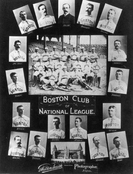 1890 Boston Beaneaters Courtesy of National Baseball Hall of Fame NBHOF - photo 2