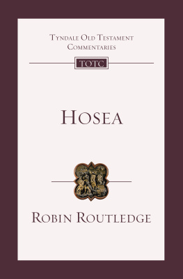 ROBIN ROUTLEDGE Hosea