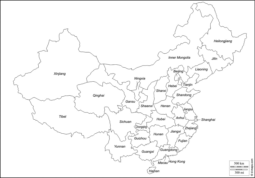 Map of Chinese provinces httpd-mapscomcartephpnumcar17503langen - photo 1
