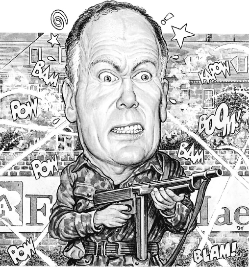 A caricature drawn for the Wall Street Journal in 2006 shows Daniel Mudd under - photo 6