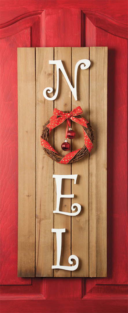 Spell out holiday wishes with this simple greeting Decorate a small grapevine - photo 2