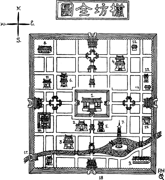 SKETCH MAP OF LAN-FANG 1 Tribunal 2 Temple of the City God 3 Temple of - photo 2