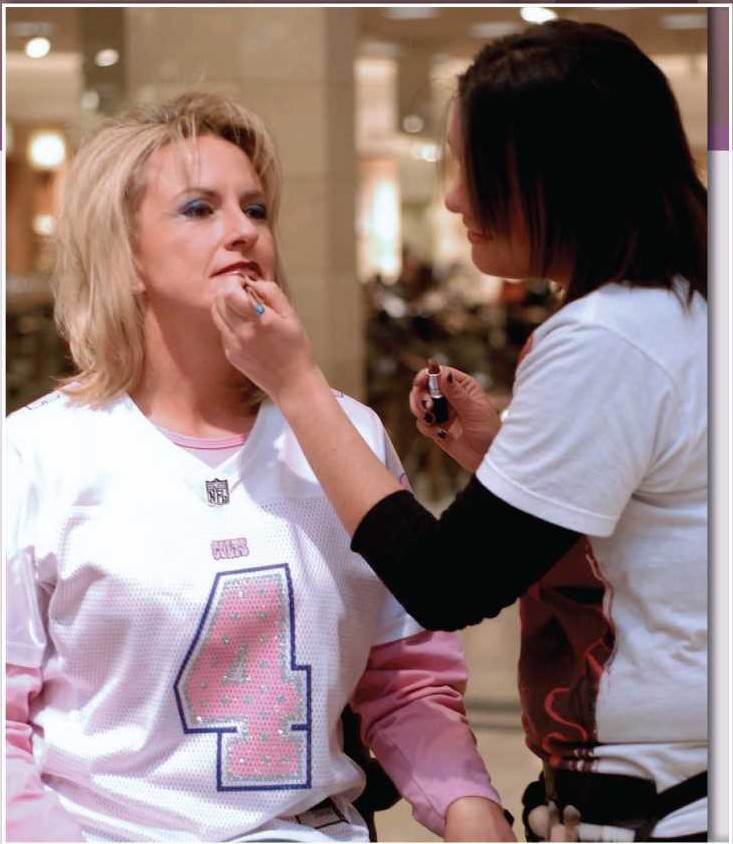 Makeup artists often get their start at department store counters They give - photo 5