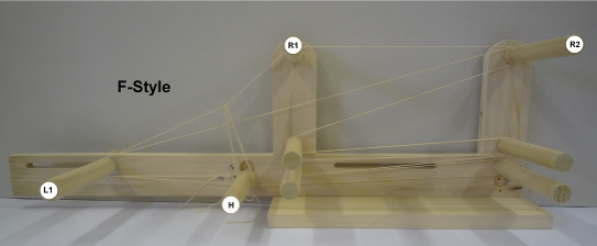The L-style loom cradle has the toppins closer together horizontally usually - photo 1