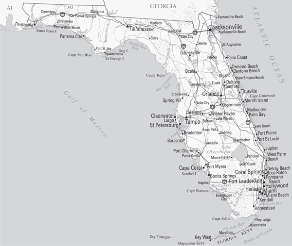 Map of Florida National Atlas My grandfather and great-uncle waited - photo 4