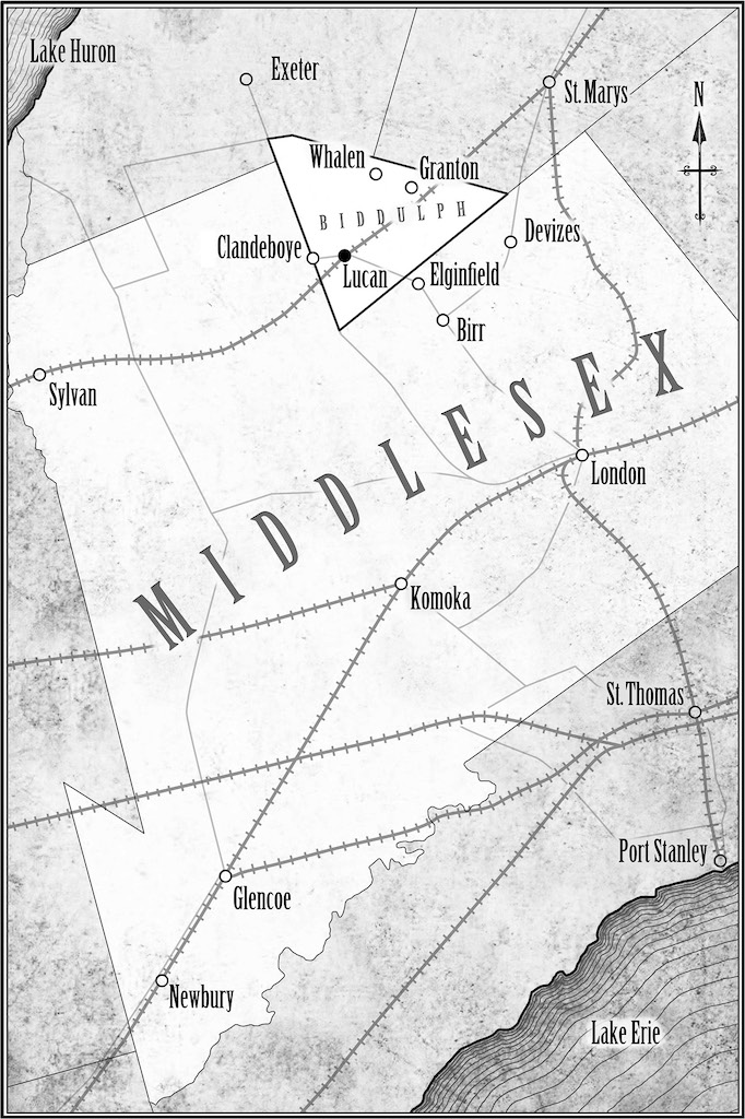 Lucan ON 1880 Based on a hand-drawn map by Ray Fazakas during the early - photo 3