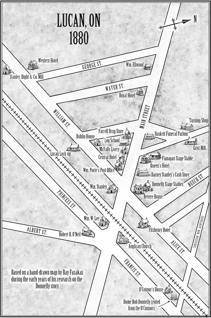 Lucan ON 1880 Based on a hand-drawn map by Ray Fazakas during the early - photo 4