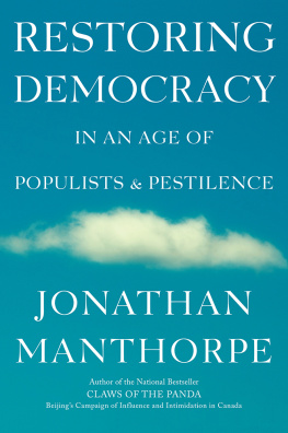 Jonathan Manthorpe - Restoring Democracy in an Age of Populists and Pestilence