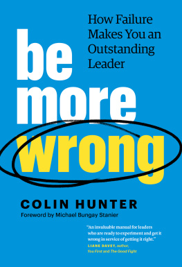 Colin Hunter - Be More Wrong