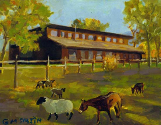 Gibbs M Smith Our Barn Office 1989 Oil on linen 16 20 Ever since I was - photo 2