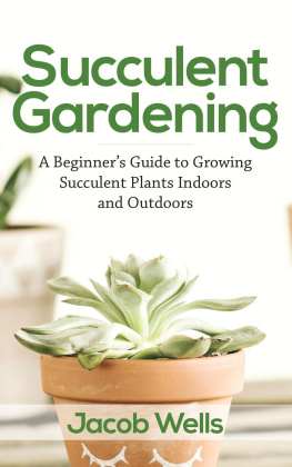 Jacob Wells - Succulent Gardening: A Beginners Guide to Growing Succulent Plants Indoors and Outdoors