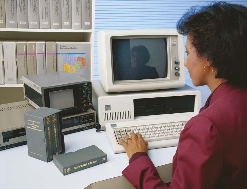 As computer technology improved in the 1980s personal computers became common - photo 4