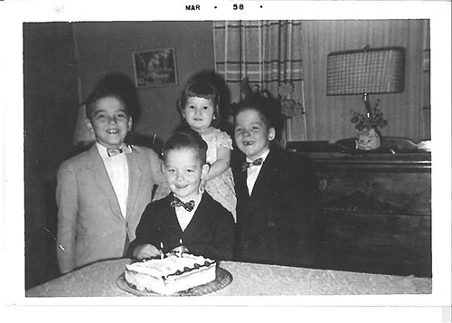 Four of the Gratton kids in March 1958 Im on the right A rare shot with - photo 5