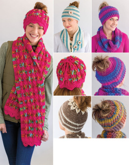 Annies - Messy Bun Hats & Scarves