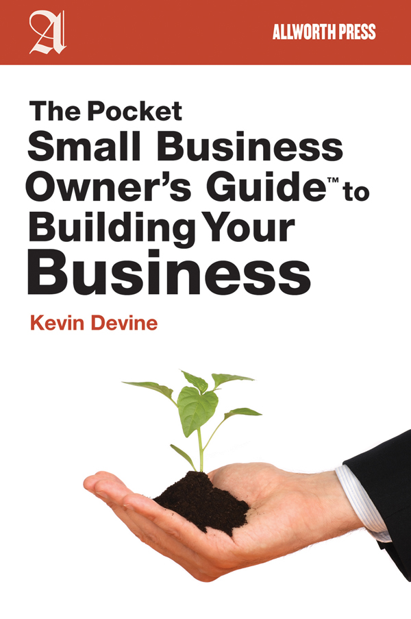 The Pocket Small Business Owners Guide to Building Your Business - image 1