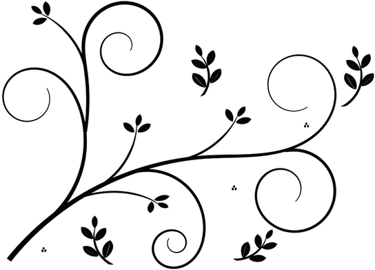 A design with leaves and winding branches Preface to the Series - photo 3