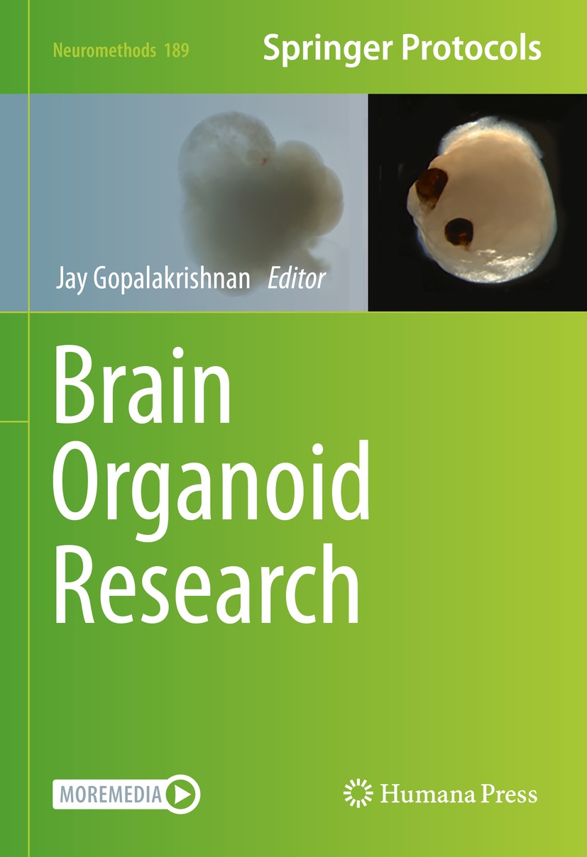 Book cover of Brain Organoid Research Volume 189 Neuromethods Series Editor - photo 1