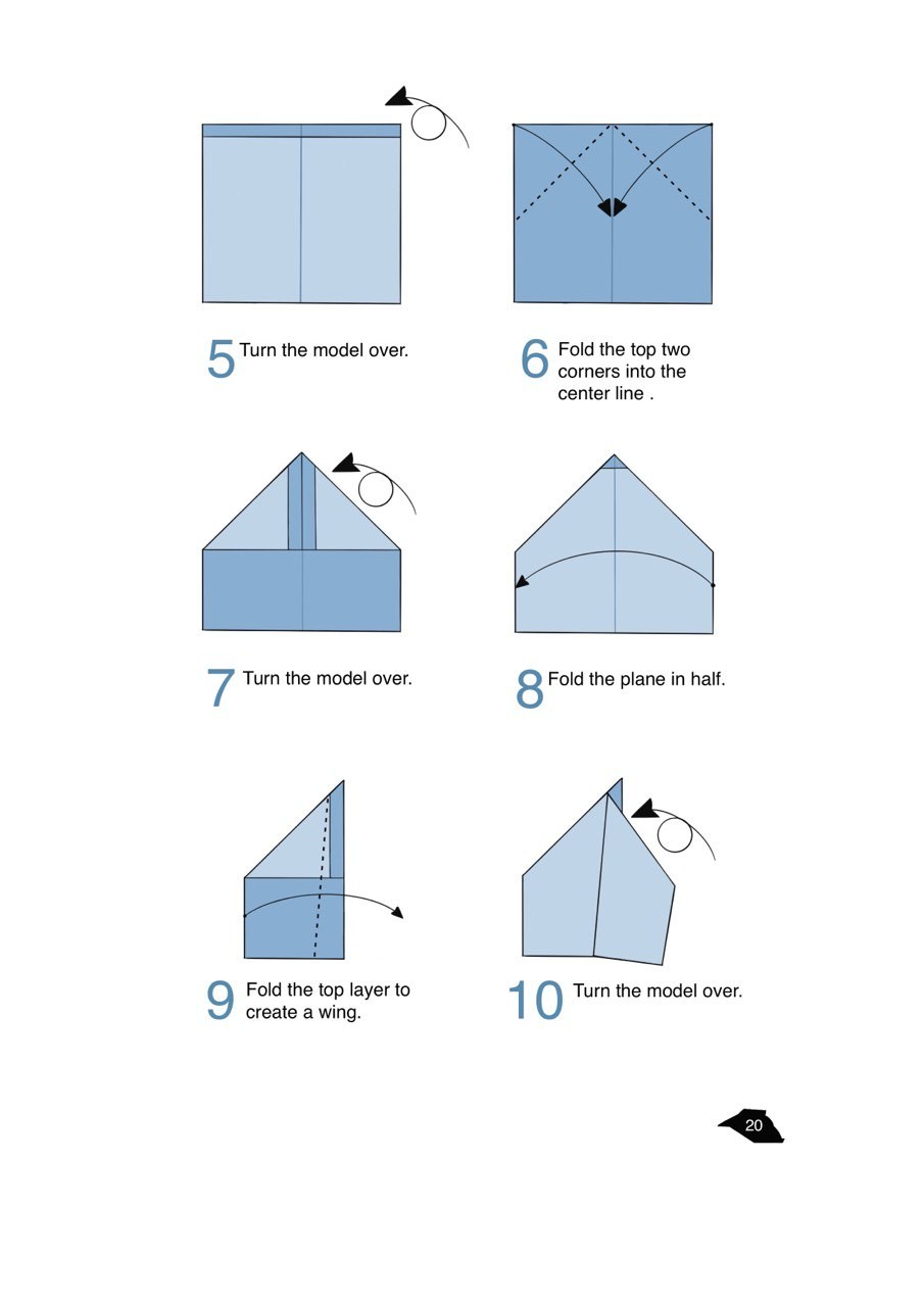 Paper Airplane Book Learn How To Create Paper Airplanes Step By Step with this origami book for childrens - photo 17