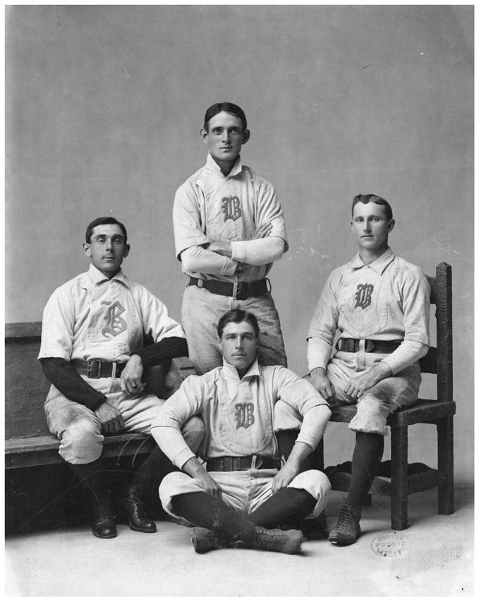 1900 portrait clockwise from left of Red Sox second baseman Bobby Lowe first - photo 2