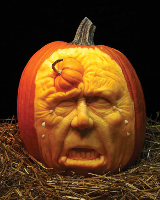 How to Carve a Pumpkin Here is an abbreviated tutorial on how to block in a - photo 3