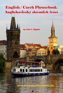 John C. Rigdon - English / Czech Phrasebook