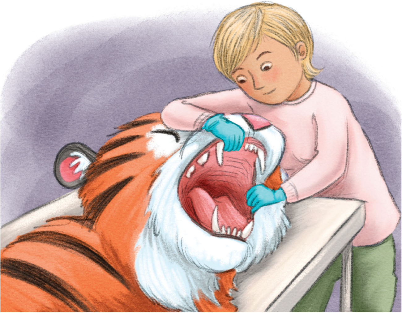 The tiger is not awake said Pedro The dentist gives him to make him sleep - photo 21