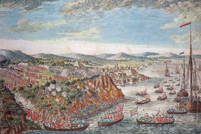 This painting depicts the British troops scaling the cliffs of the St Lawrence - photo 7