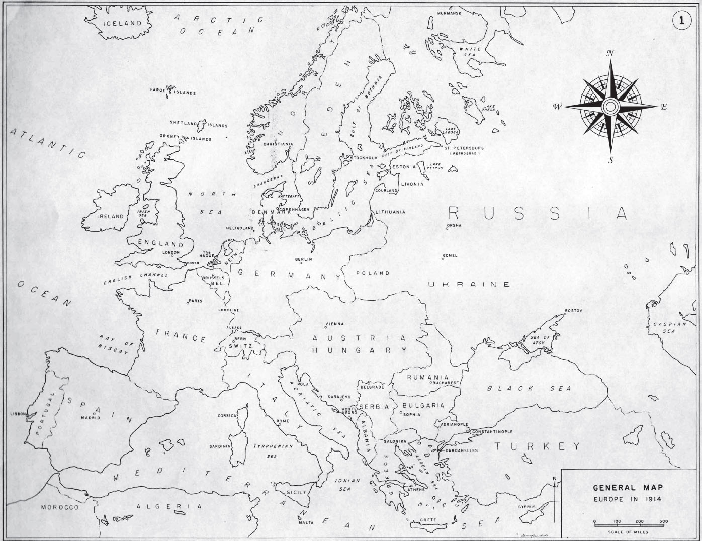 This map depicts Europe at the outbreak of World War I Department of Art and - photo 3