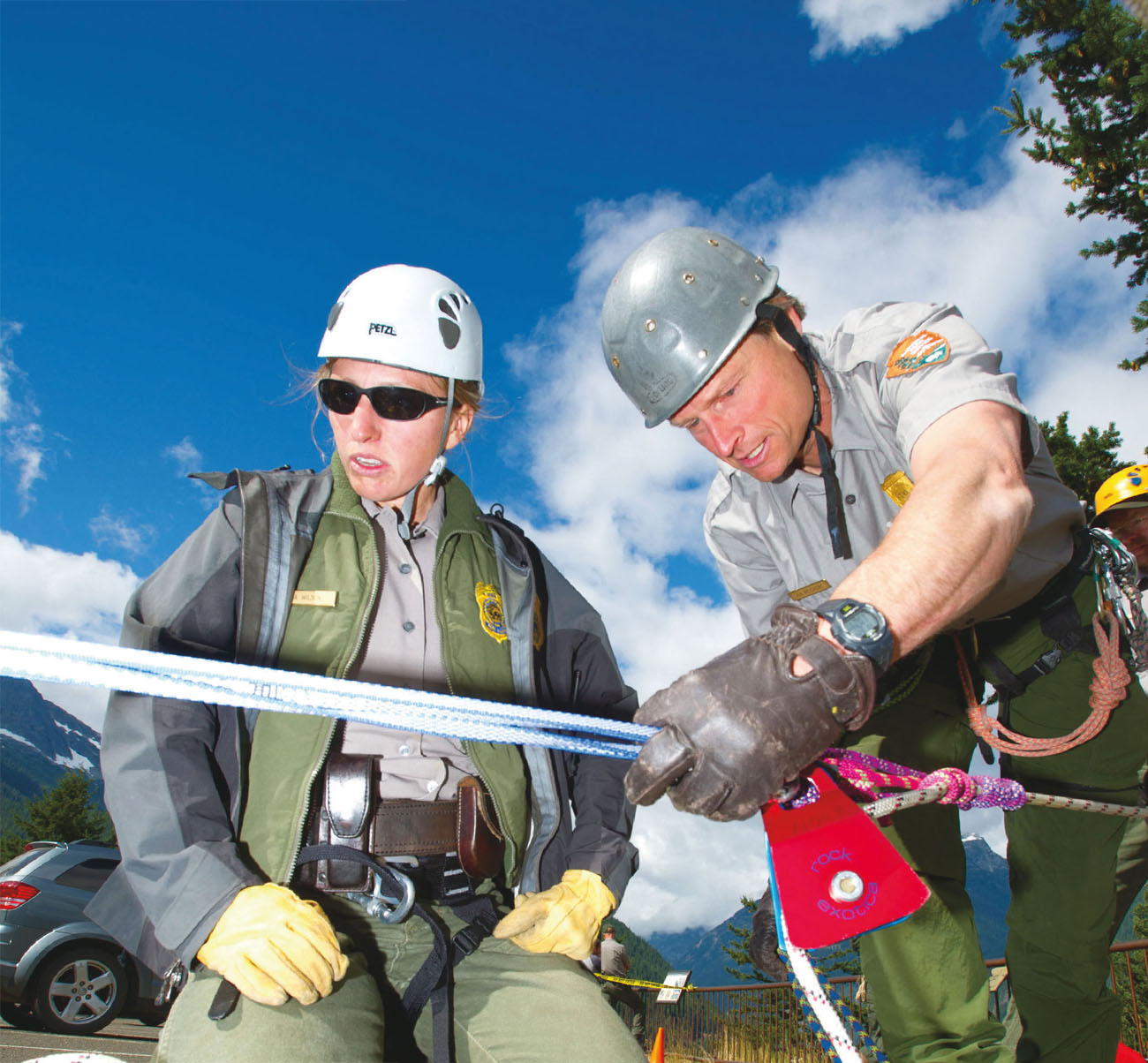 SAR training often involves learning how to rig ropes for rescue missions - photo 5