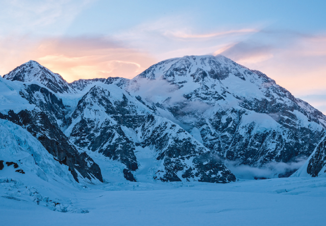 Dawn backlights Denali Photo courtesy Hudson Henry THE ADVENTURE GAP - photo 25