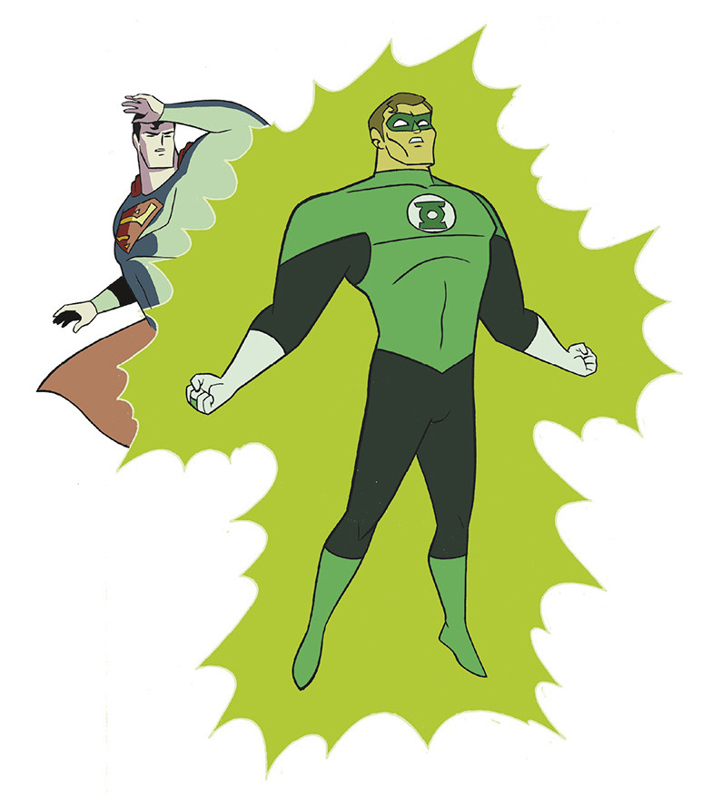 Green Lantern says Superman He greets his super hero friend The one and - photo 9