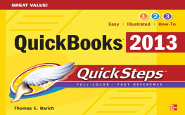 Thomas A. Barich - QuickBooks 2013 Quicksteps