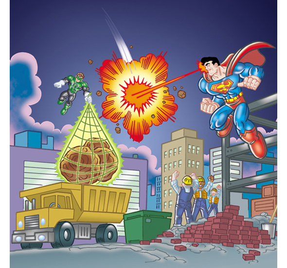 There was a sudden flash of red-hot light Superman had arrived and vaporized - photo 7