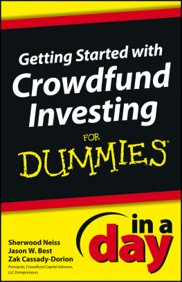 Sherwood Neiss Getting Started with Crowdfund Investing In a Day For Dummies