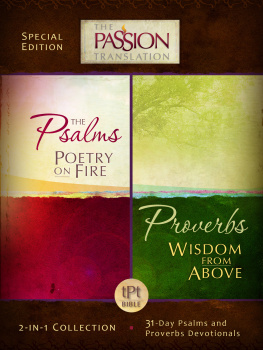 Brian Simmons - Psalms Poetry on Fire and Proverbs Wisdom From Above: 2-in-1 Collection with 31 Day Psalms & Proverbs Devotionals