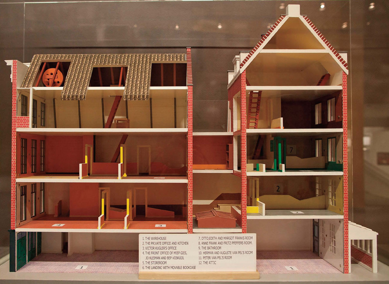 A model house showing the warehouse and secret apartment The Annex is on the - photo 10