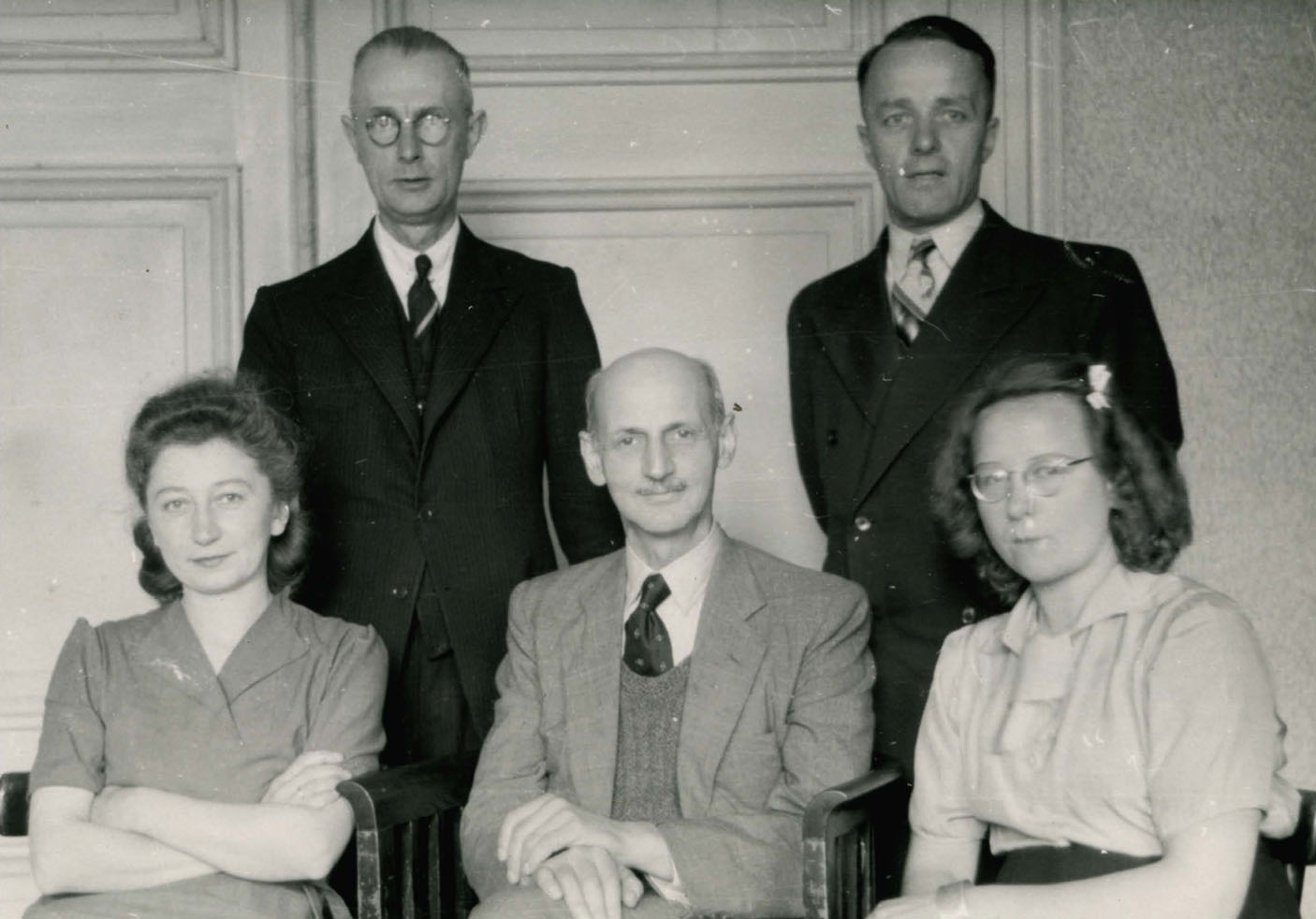 Front row Miep Gies Otto Frank and Bep Voskuijl Back row Johannes Kleiman - photo 11